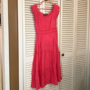 Pink Bohemian Maxi Dress size medium